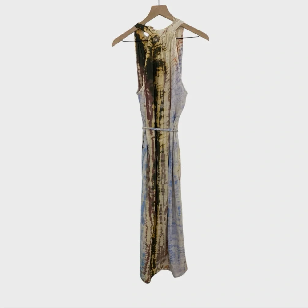Raquel Allegra Abiquiu Gauze Tie Dye Maxi Dress Size Small - Picture 7 of 11